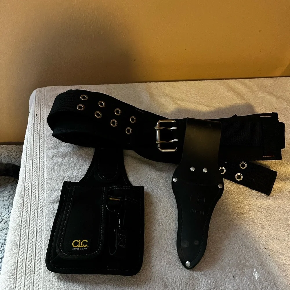CLC Tool Works & Klein 4 Pc Tool Belt/Pouch